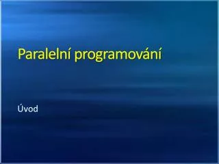 paraleln programov n