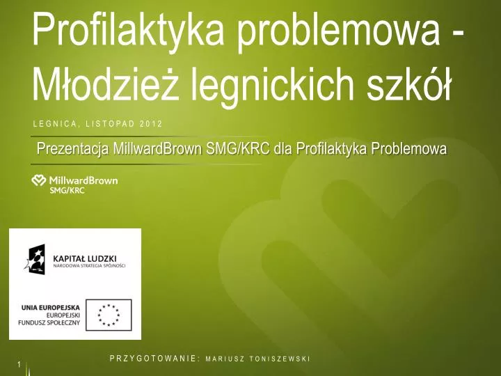 profilaktyka problemowa m odzie legnickich szk