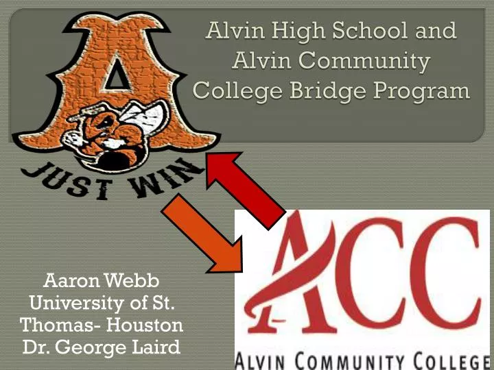 alvin high school and alvin community college bridge program