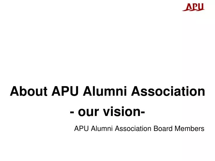 about apu alumni association our vision