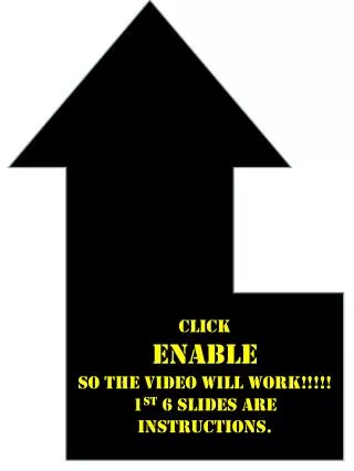 CLICK ENABLE SO THE VIDEO WILL WORK!!!!! 1 st 6 SLIDES ARE INSTRUCTIONS.