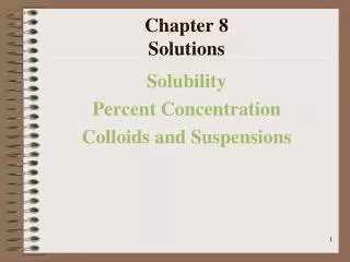 Chapter 8 Solutions
