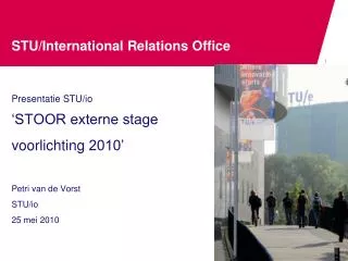 stu international relations office