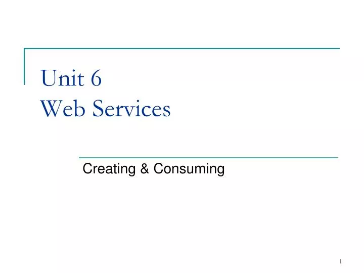 unit 6 web services