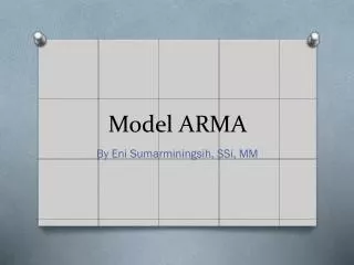 Model ARMA