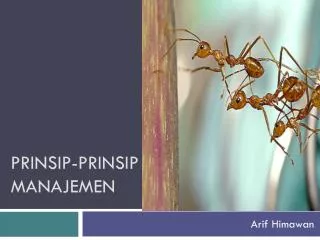 prinsip prinsip manajemen