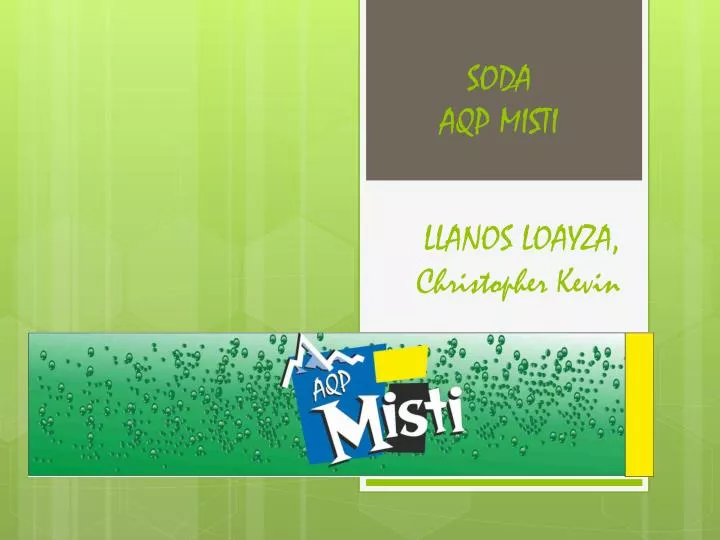 soda aqp misti