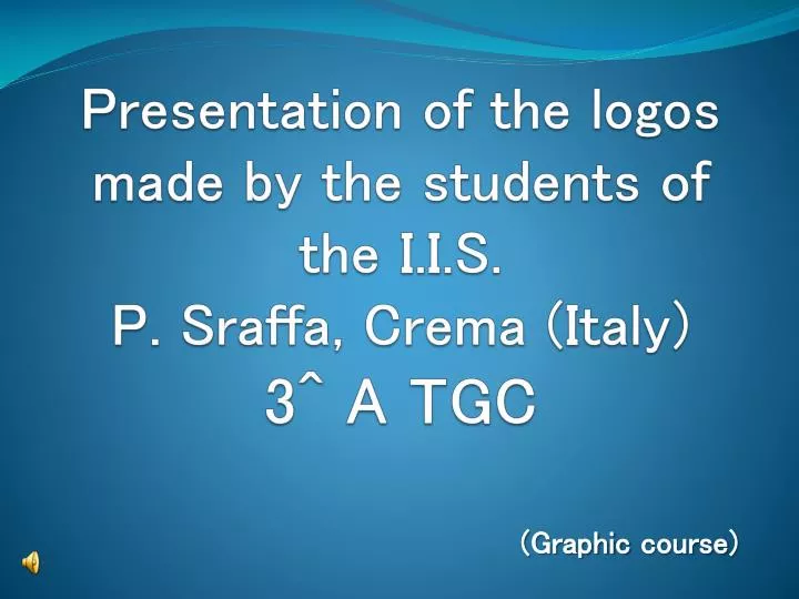 presentation of the logos made by the students of the i i s p sraffa crema italy 3 a tgc