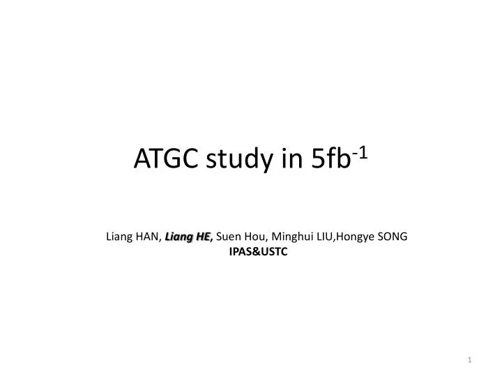 atgc study in 5fb 1