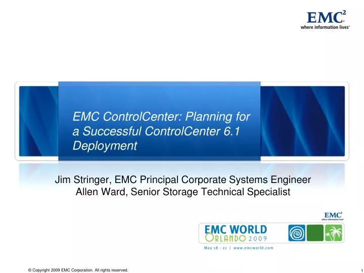 emc controlcenter planning for a successful controlcenter 6 1 deployment