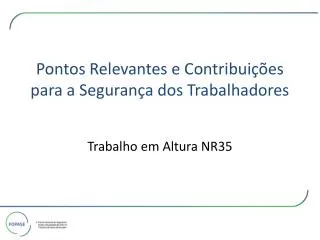 pontos relevantes e contribui es para a seguran a dos trabalhadores