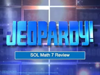 SOL Math 7 Review