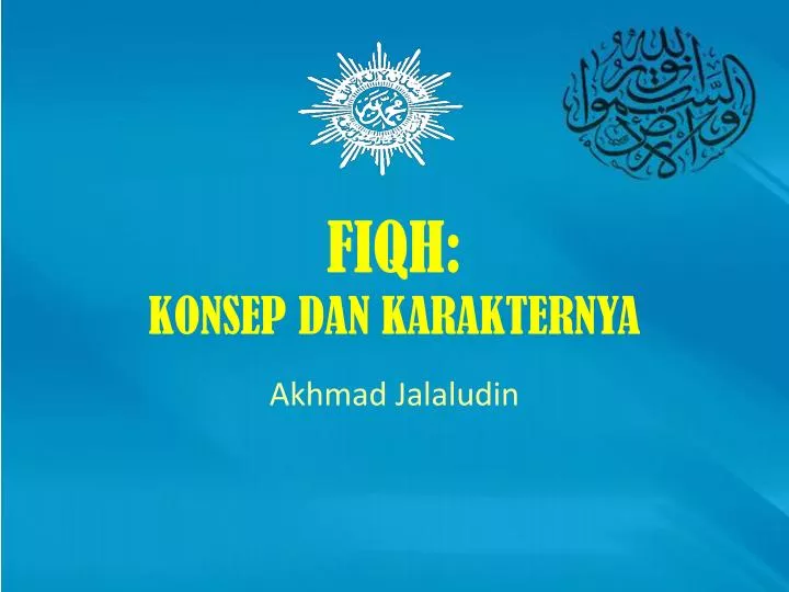 fiqh konsep dan karakternya