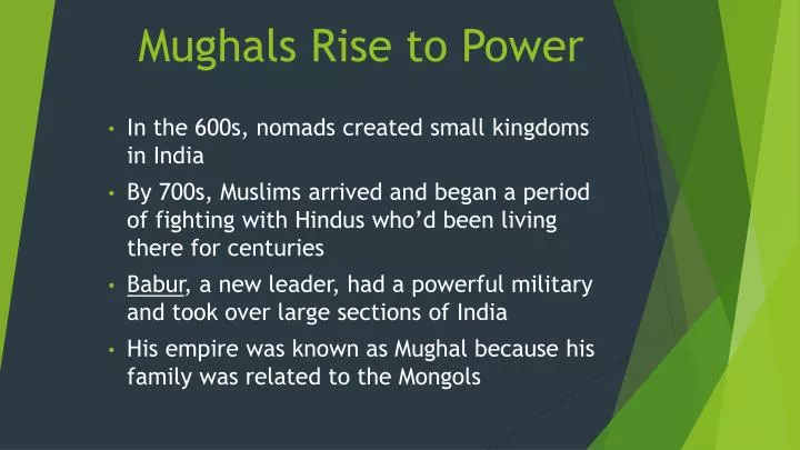 mughals rise to power