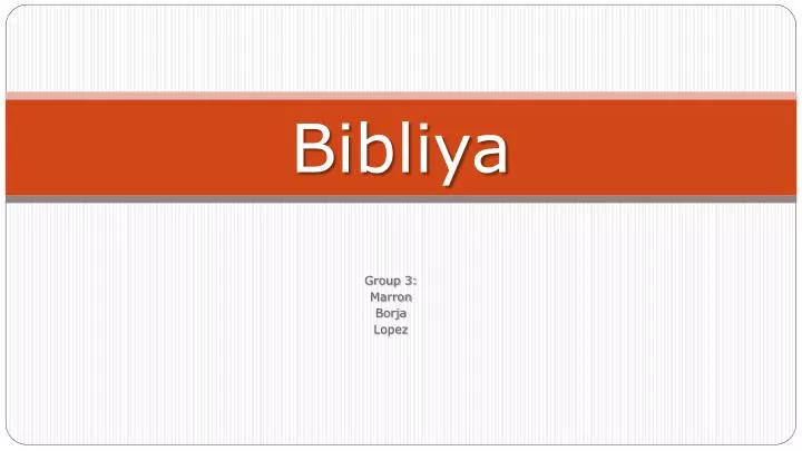 bibliya