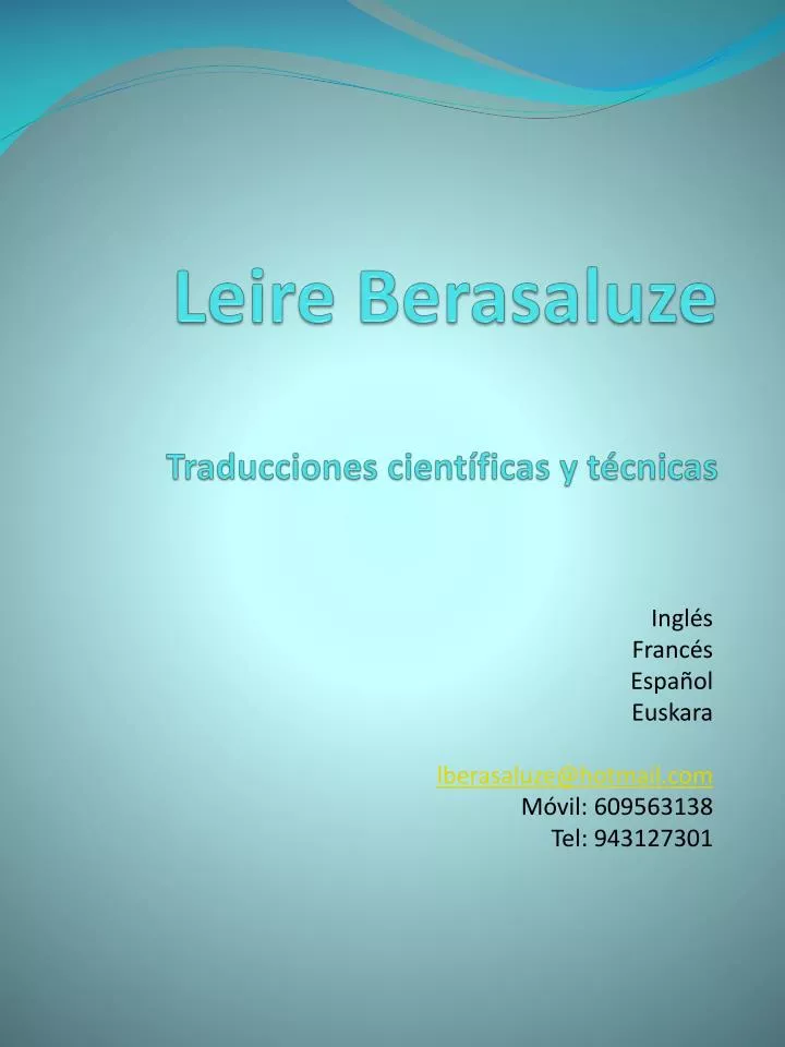 leire berasaluze traducciones cient ficas y t cnicas