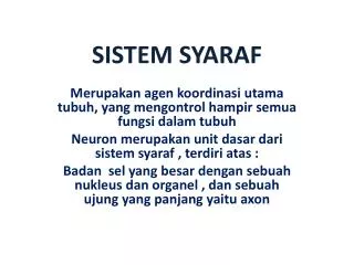 sistem syaraf