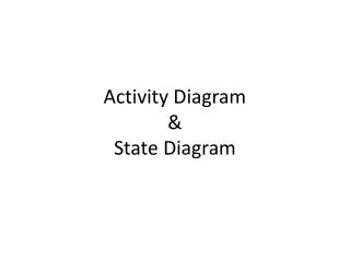 activity diagram state diagram