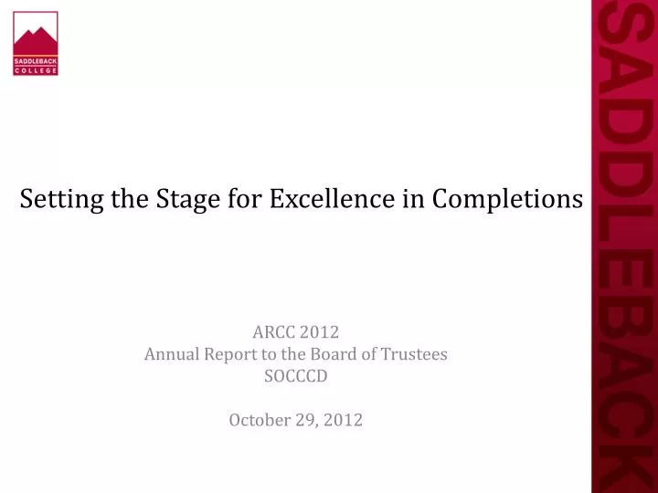 setting the stage for excellence in completions