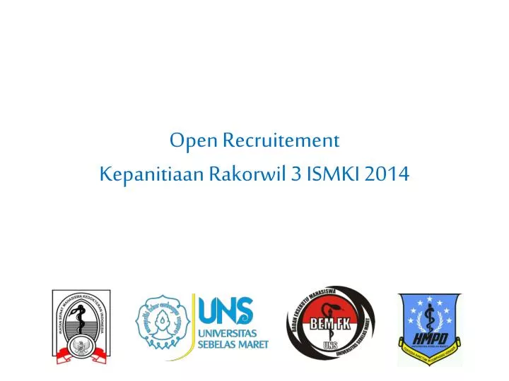 open recruitement kepanitiaan rakorwil 3 ismki 2014