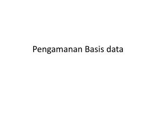pengamanan basis data