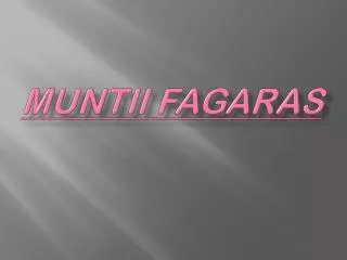 muntii fagaras