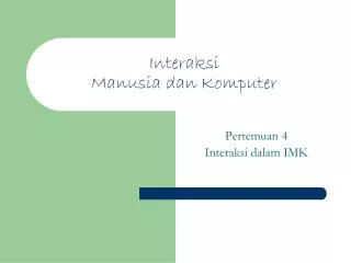 interaksi manusia dan komputer