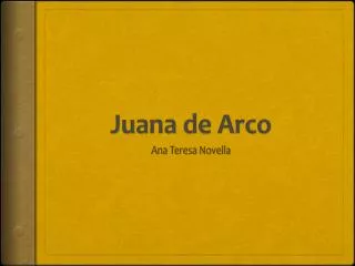 juana de arco
