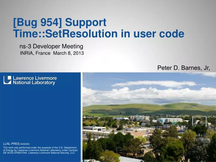 bug 954 support time setresolution in user code