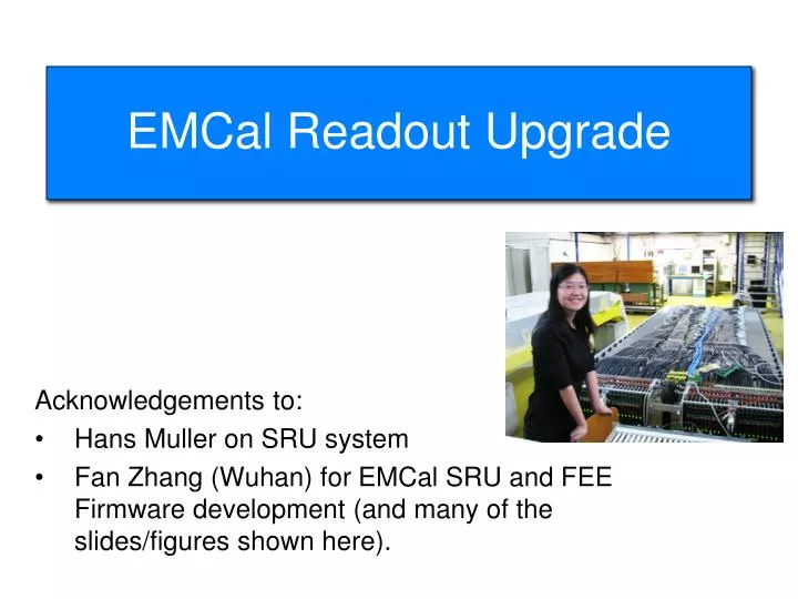 emcal readout upgrade