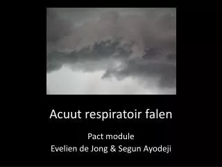 acuut respiratoir falen