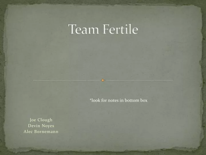 team fertile