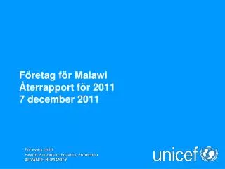 f retag f r malawi terrapport f r 2011 7 december 2011