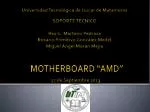 MOTHERBOARD “AMD” - slide 1