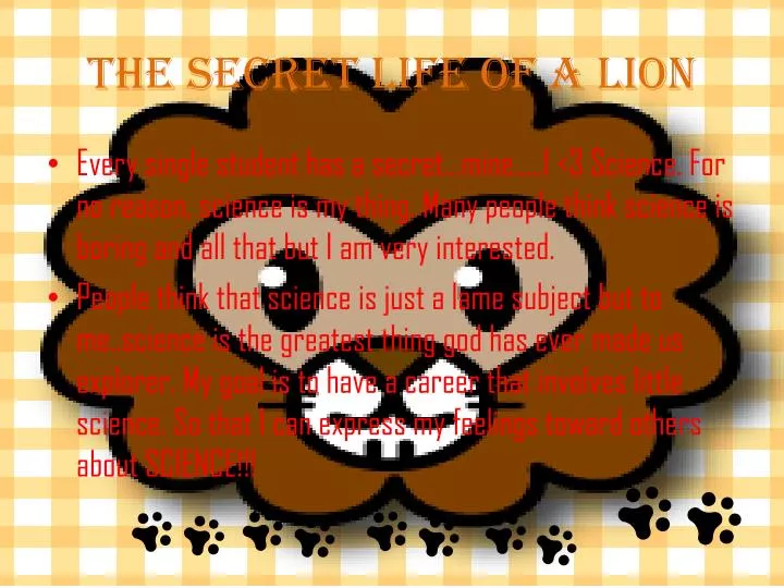 the secret life of a lion
