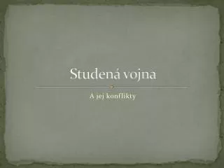 studen vojna