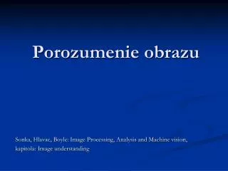 porozumenie obrazu