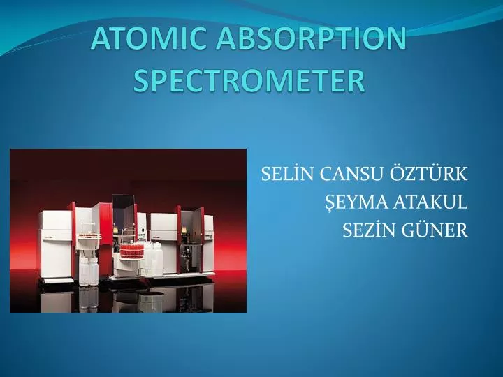 atomic absorption spectrometer