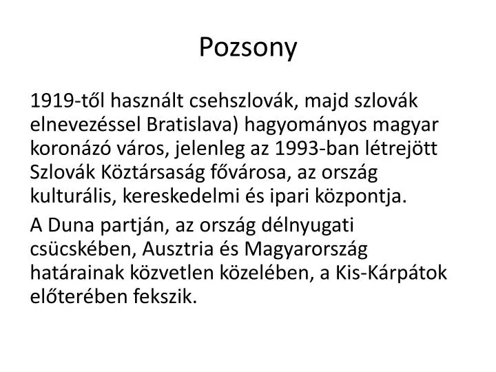 pozsony