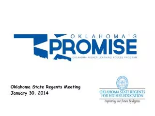 Oklahoma State Regents Meeting January 30, 2014