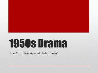 1950s Drama