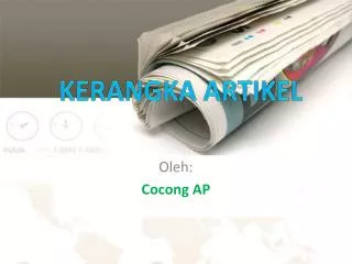 oleh cocong ap