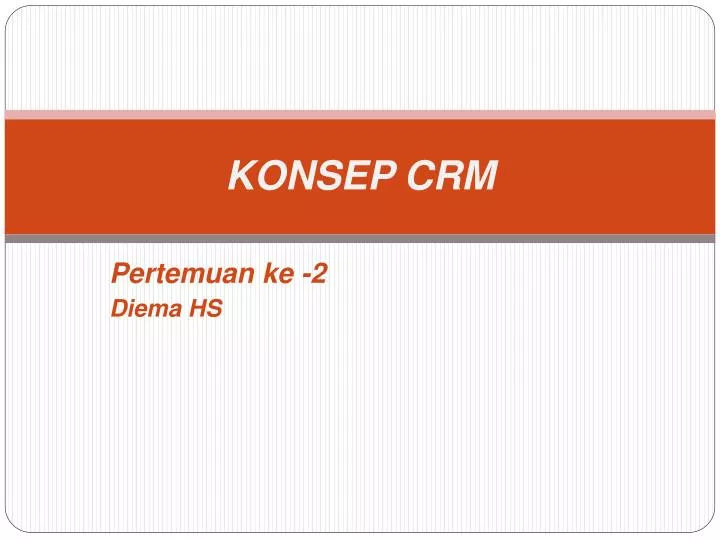 konsep crm