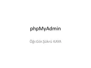 phpmyadmin