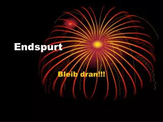 endspurt