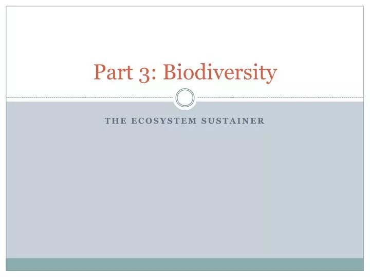 part 3 biodiversity
