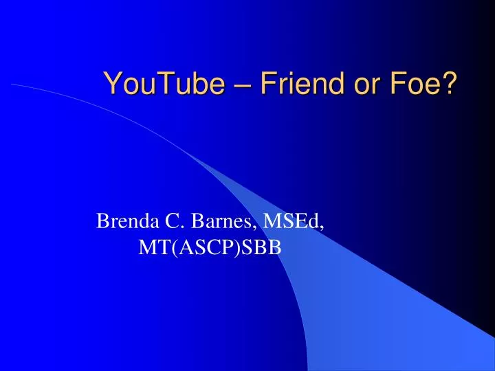 youtube friend or foe