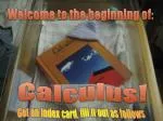 Calculus! - slide 1