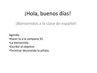 hola buenos d as