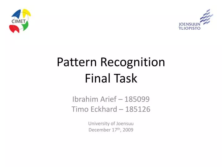 pattern recognition final task
